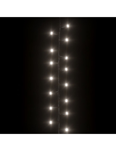 Stringa LED Compatta con 400 Luci LED Bianco Freddo 13 m in PVC