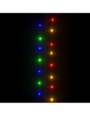 Stringa LED Compatta con 400 Luci LED Multicolore 13 m PVC