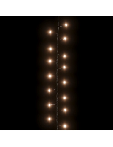 Stringa LED Compatta con 1000 Luci LED Bianco Caldo 25 m PVC