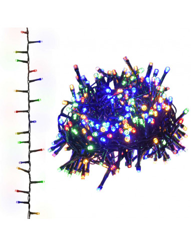 Stringa LED Compatta con 1000 Luci LED Multicolore 25 m PVC