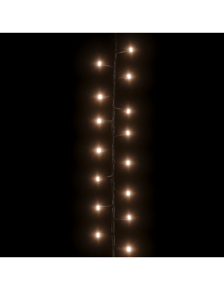 Stringa LED Compatta con 2000 Luci LED Bianco Caldo 45 m PVC