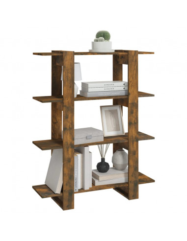 Libreria/Divisorio Rovere Fumo 100x30x123,5 cm