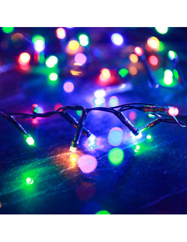 Stringa LED Compatta con 2000 Luci LED Multicolore 45 m PVC