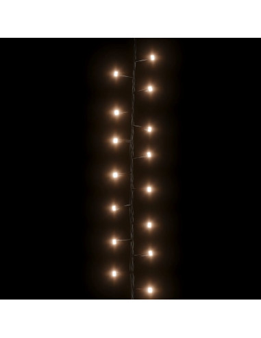 Stringa LED Compatta con 3000 Luci LED Bianco Caldo 65 m PVC