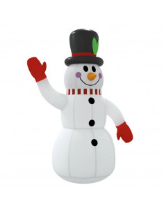 Pupazzo di Neve Gonfiabile con LED 120 cm 2