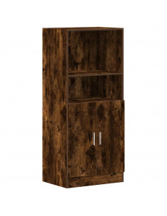 Set di Mobili da Cucina 3 pz Rovere Fumo in Truciolato 2