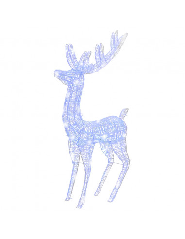 Renne di Natale XXL in Acrilico 250 LED 3 pz 180 cm Blu