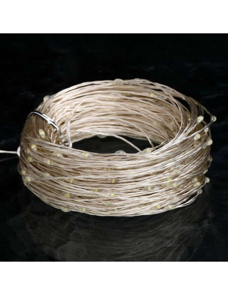 Micro Luci Fatate Sferiche 40m 400 LED Bianco Freddo 8 Funzioni