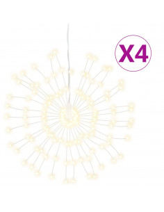 Illuminazioni di Natale Galassia 140 LED 4pz Bianco Caldo 17 cm 2