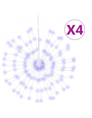 Illuminazioni di Natale Galassia 140 LED 4pz Blu 17 cm