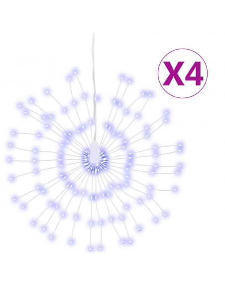 Illuminazioni di Natale Galassia 140 LED 4pz Blu 17 cm