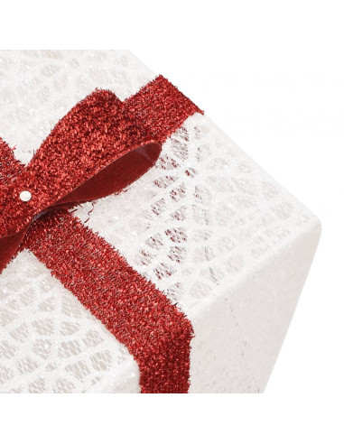 Pacchi di Natale Illuminati 3 pz 64 LED Bianco Caldo