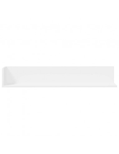 Mensole a Muro 2 pz Bianche 100x16,5x16,5 cm in Truciolato