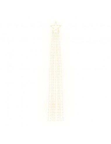 Illuminazione per Albero di Natale 320 LED Bianco Caldo 375 cm