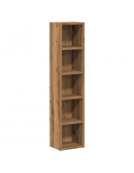 Mobili Porta CD 2pz Rovere Artigianale 21x16x93,5 in Truciolato