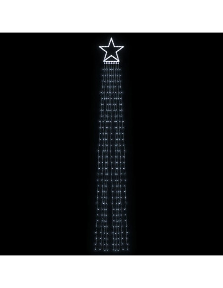 Illuminazione per Albero di Natale 320 LED Bianco Freddo 375 cm