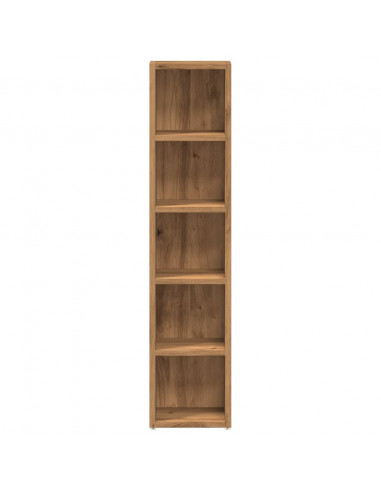 Mobili Porta CD 2pz Rovere Artigianale 21x16x93,5 in Truciolato