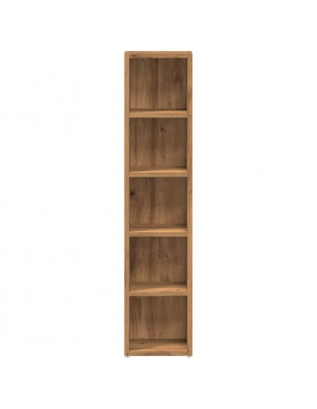 Mobili Porta CD 2pz Rovere Artigianale 21x16x93,5 in Truciolato