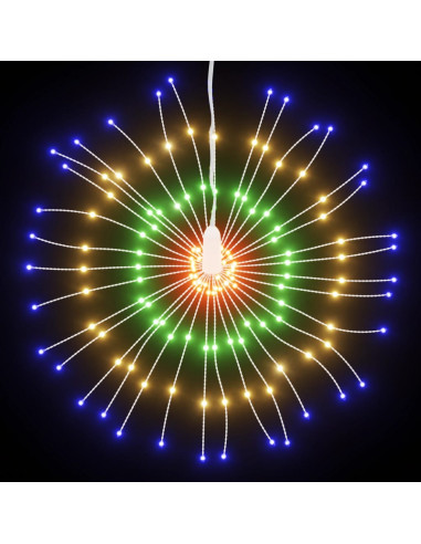 Illuminazioni di Natale Galassia 140 LED 4pz Multicolore 17 cm