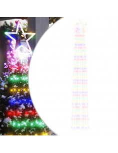 Illuminazione per Albero di Natale 320 LED Colorato 375 cm 2