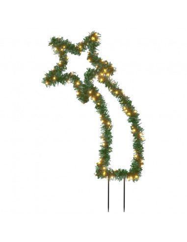 Luce Decorativa Natale con Picchetti Stella Cadente 115LED 89cm