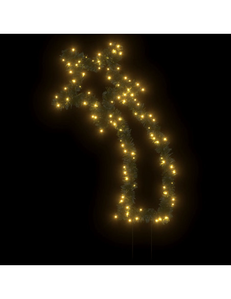 Luce Decorativa Natale con Picchetti Stella Cadente 115LED 89cm
