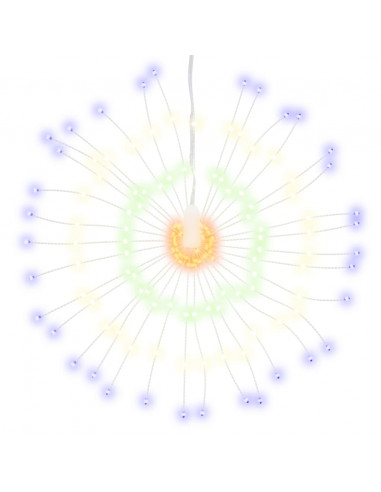 Illuminazioni di Natale Galassia 140 LED 2pz Multicolore 17 cm