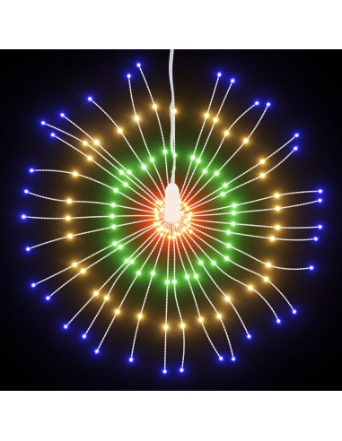 Illuminazioni di Natale Galassia 140 LED 2pz Multicolore 17 cm