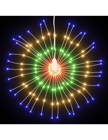 Illuminazioni di Natale Galassia 140 LED 2pz Multicolore 17 cm
