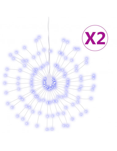 Illuminazioni di Natale Galassia 140 LED 2pz Blu 17 cm