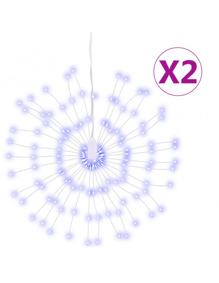 Illuminazioni di Natale Galassia 140 LED 2pz Blu 17 cm