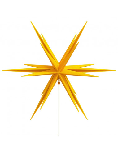 Luci di Natale con Picchi e LED 3 pz Pieghevoli Gialle 35 cm