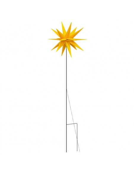 Luci di Natale con Picchi e LED 3 pz Pieghevoli Gialle 35 cm