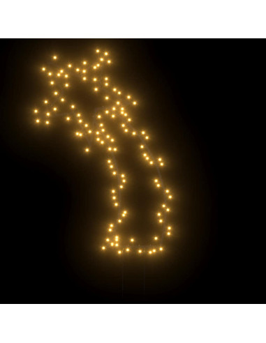 Luce Decorativa Natale con Picchetti Stella Cadente 115LED 89cm