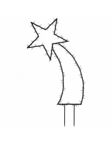 Luce Decorativa Natale con Picchetti Stella Cadente 115LED 89cm