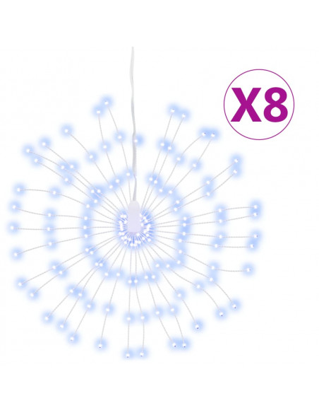 Illuminazioni di Natale Galassia 140 LED 8pz Bianco Freddo 17cm