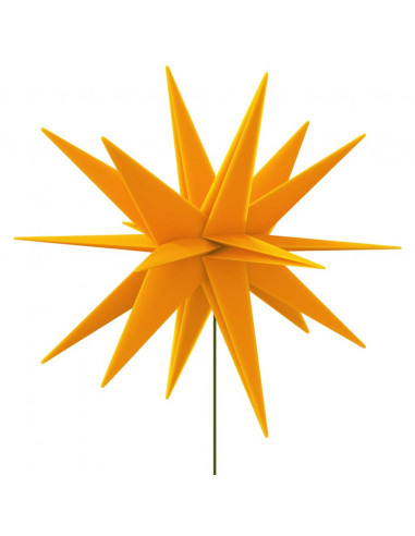 Luce di Natale con Picco Terra e LED Pieghevole Gialla 57 cm