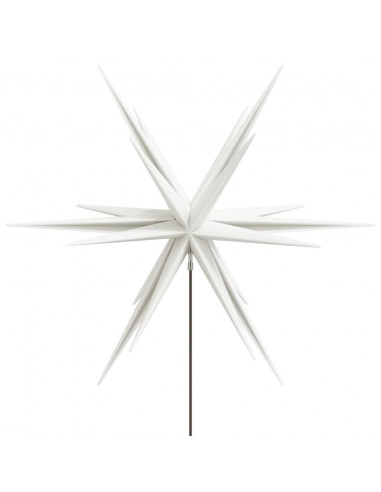 Luci di Natale con Picchi e LED 3 pz Pieghevoli Bianche 35 cm