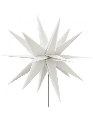 Luci di Natale con Picchi e LED 3 pz Pieghevoli Bianche 35 cm