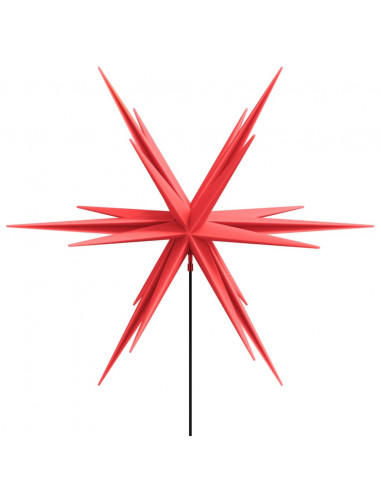 Luci di Natale con Picchi e LED 3 pz Pieghevoli Rosse 35 cm