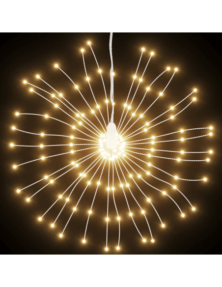 Illuminazioni di Natale Galassia 140 LED 2pz Bianco Caldo 17 cm