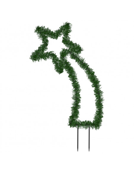 Luce Decorativa Natale con Picchetti Stella Cadente 80LED 62cm