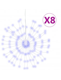 Illuminazioni di Natale Galassia 140 LED 8pz Blu 17 cm 2