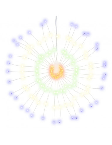 Illuminazioni di Natale Galassia 140 LED 8pz Multicolore 17 cm