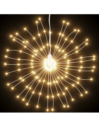 Illuminazioni di Natale Galassia 140 LED 8pz Bianco Caldo 17 cm