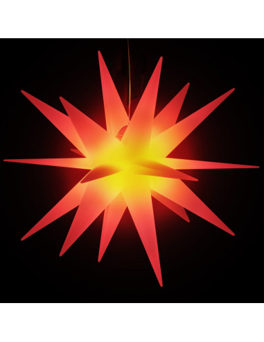 Luci di Natale con LED 3 pz Pieghevoli Rosse 100 cm