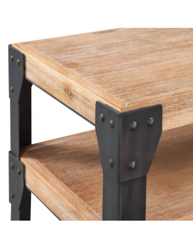 Tavolo Consolle in Legno Massello di Acacia 120x40x85 cm