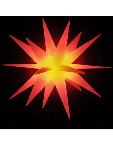 Luci di Natale con Picchi e LED 3 pz Pieghevoli Rosse 57 cm