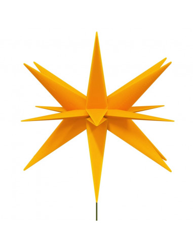 Luci di Natale con Picchi e LED 3 pz Pieghevoli Gialle 57 cm