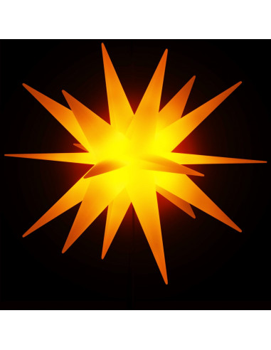 Luci di Natale con Picchi e LED 3 pz Pieghevoli Gialle 57 cm